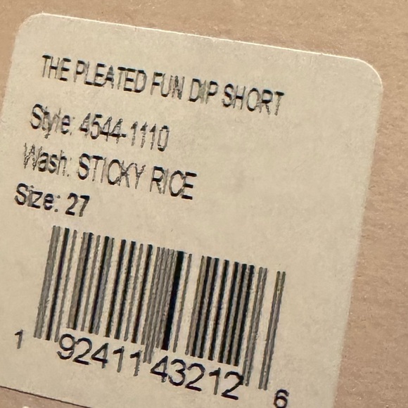 Mother Womens  Snacks! The Pleated Sticky Rice Fun Dip Short, White Size 27 NWT - Picture 6 of 8